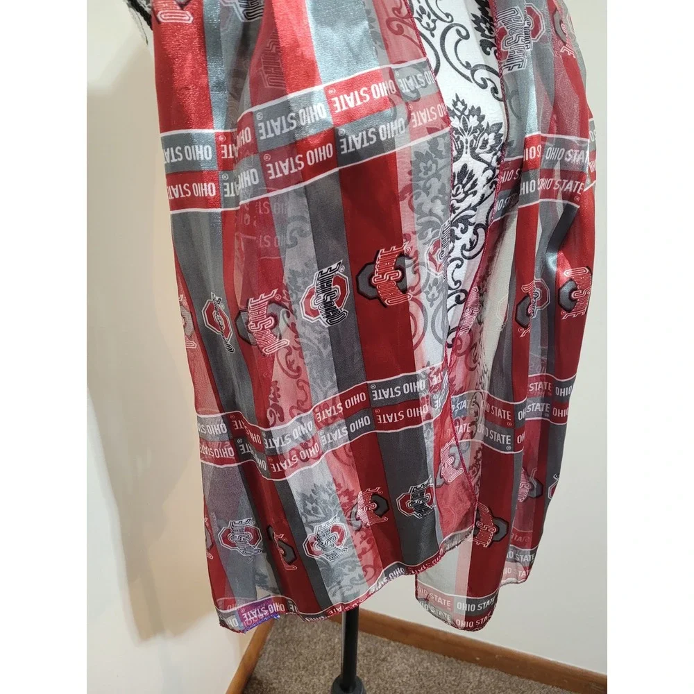 Sandol‎ Ohio State Buckeyes Scarf OS Red Grey Excellent NCAA Gameday Fan Gear